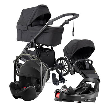 Emmaljunga Super Sonic - Black Edition - inkl Britax Baby-Safe PRO Babyskydd och bas - Black Friday Deal
