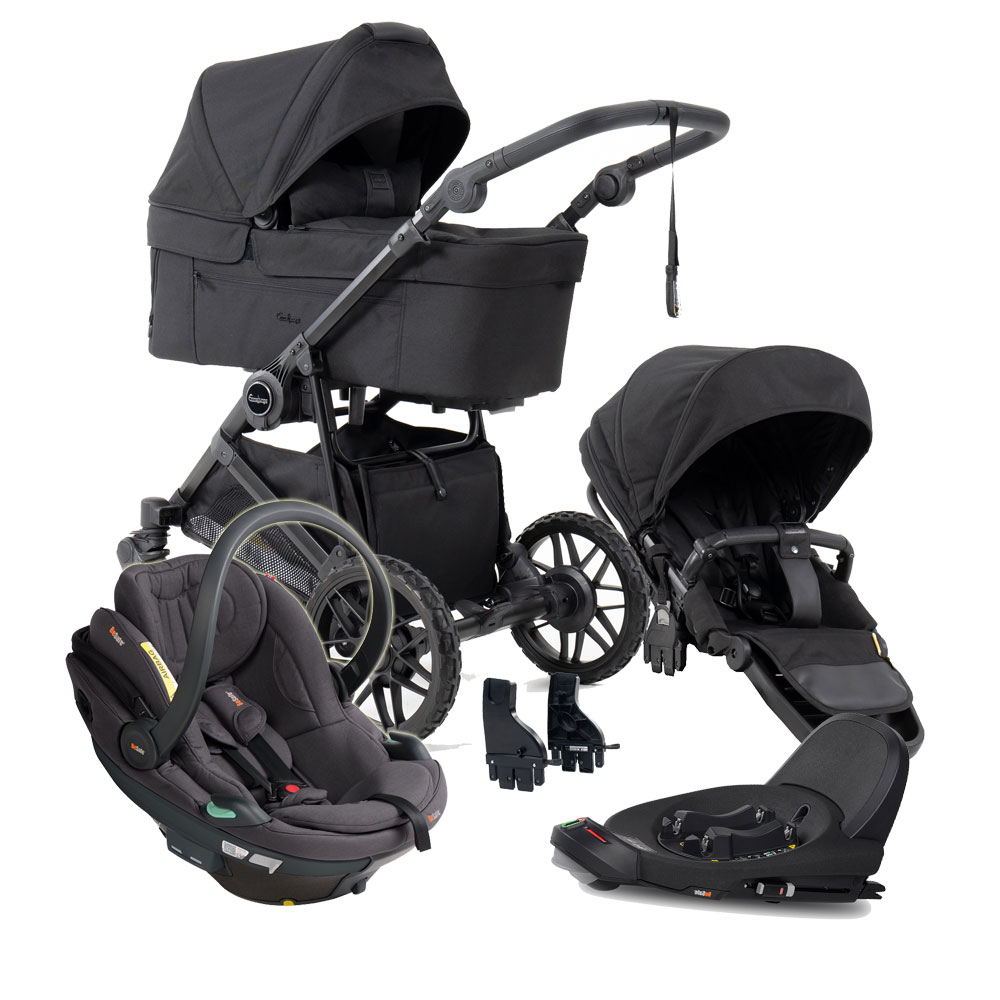 Emmaljunga Super Sonic - Black Edition - inkl BeSafe Go Beyond2 Babyskydd och bas - Black Friday Deal