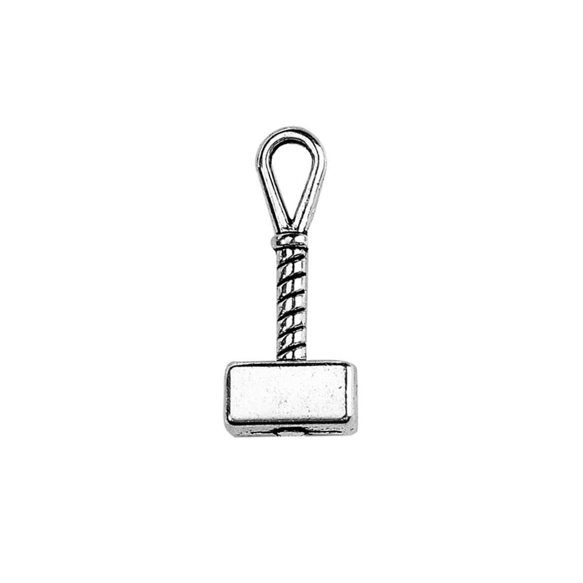Berlock -  Hammare 3 D silver - 2