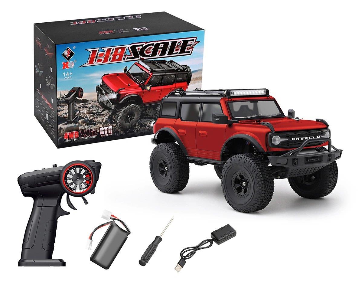 WL 184023 4WD Crawler 1/18 RTR Röd - 4