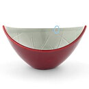 Carl-Harry Stålhane (California 1952) Red/Gray Oval Bowl 15/7 cm