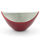 Carl-Harry Stålhane (California 1952) Red/Gray Oval Bowl 15/7 cm