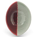 Carl-Harry Stålhane (California 1952) Red/Gray Oval Bowl 15/7 cm