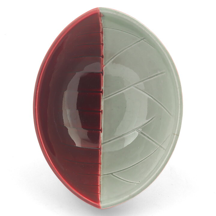 Carl-Harry Stålhane (California 1952) Red/Gray Oval Bowl 15/7 cm