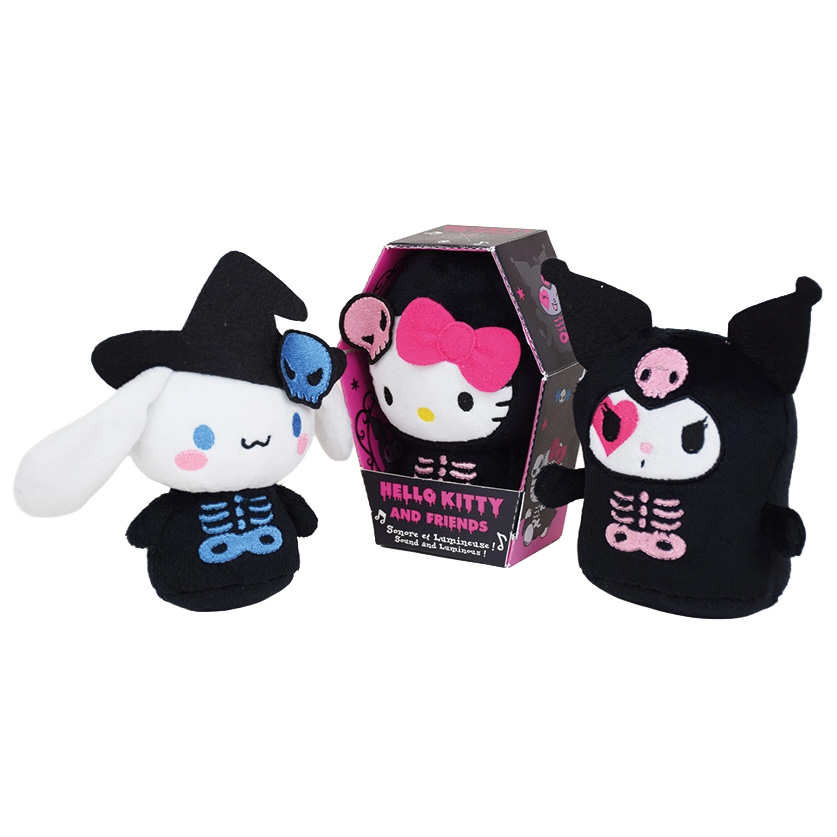 Cinnamoroll Halloween Gosedjur med Ljud & Självlysande Skelett 13 cm - 6
