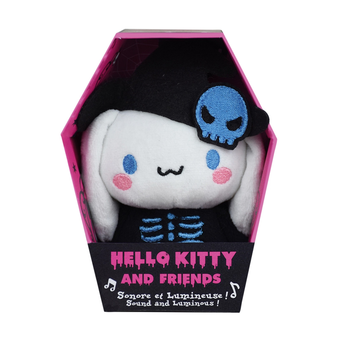 Cinnamoroll Halloween Gosedjur med Ljud & Självlysande Skelett 13 cm - 5