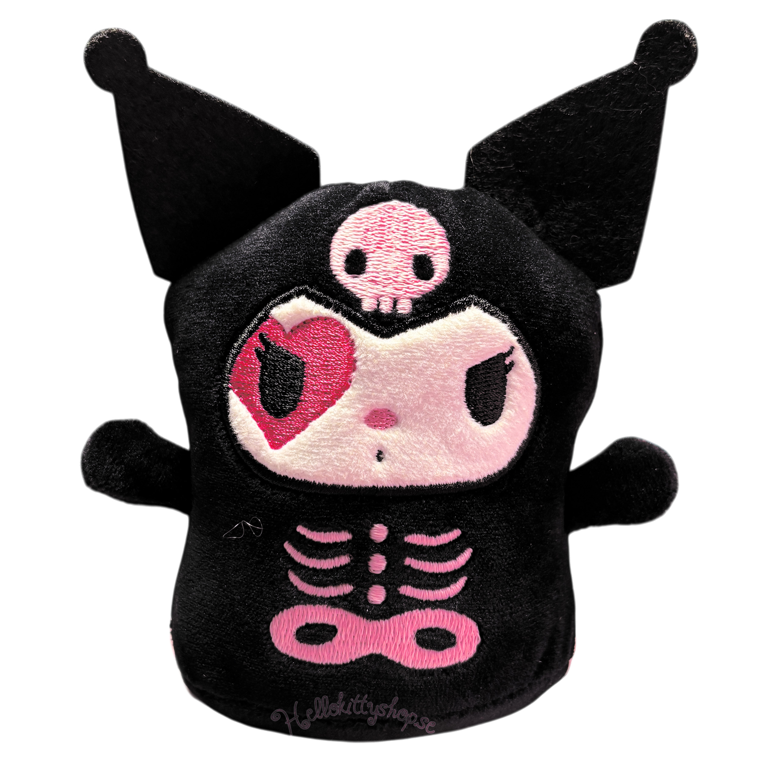 Kuromi Halloween Gosedjur med Ljud Självlysande Skelett 13 cm - 5