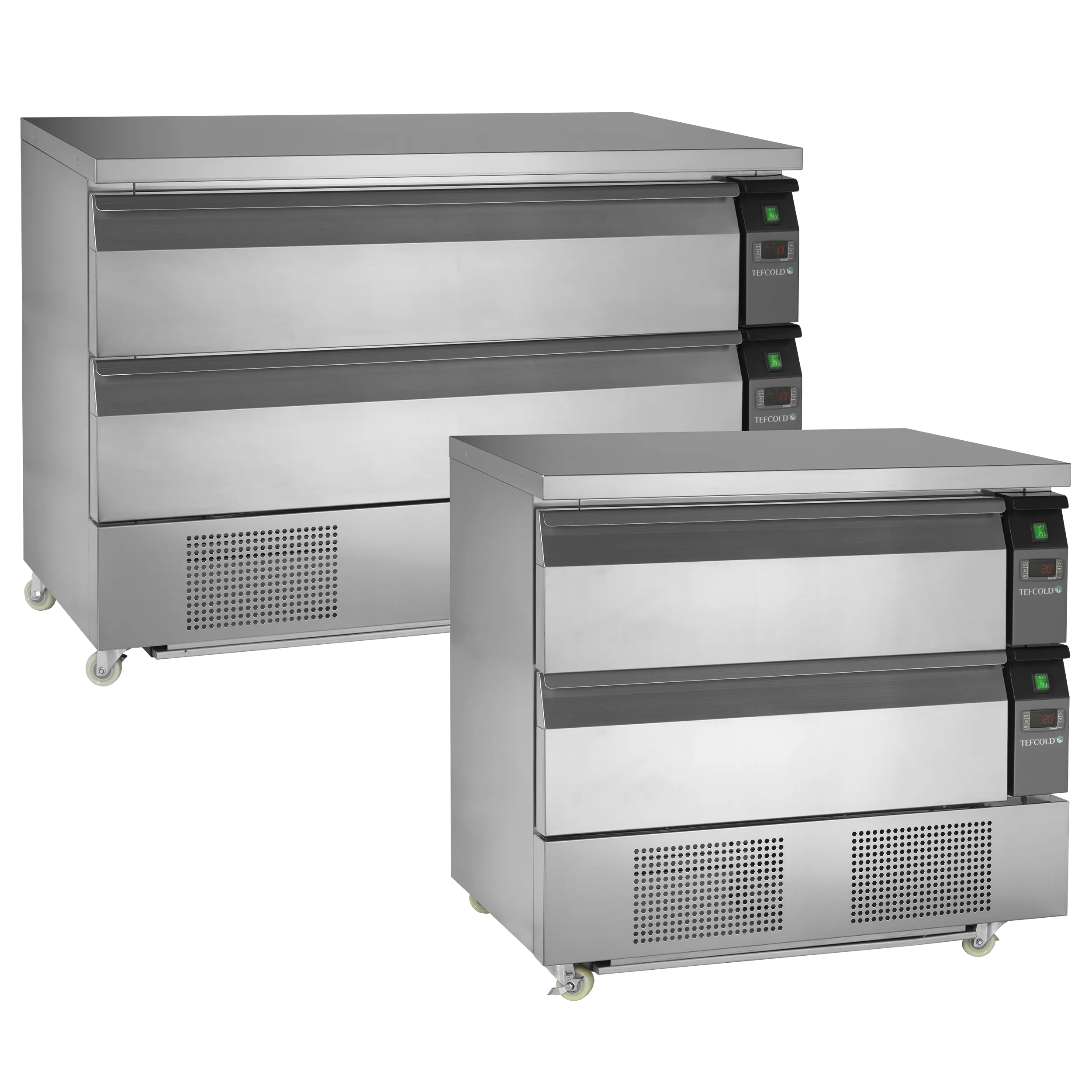 Grill Refrigerator-Freezer Unit with 2 GN 2/1 Drawers, UD2-22, Tefcold - 7
