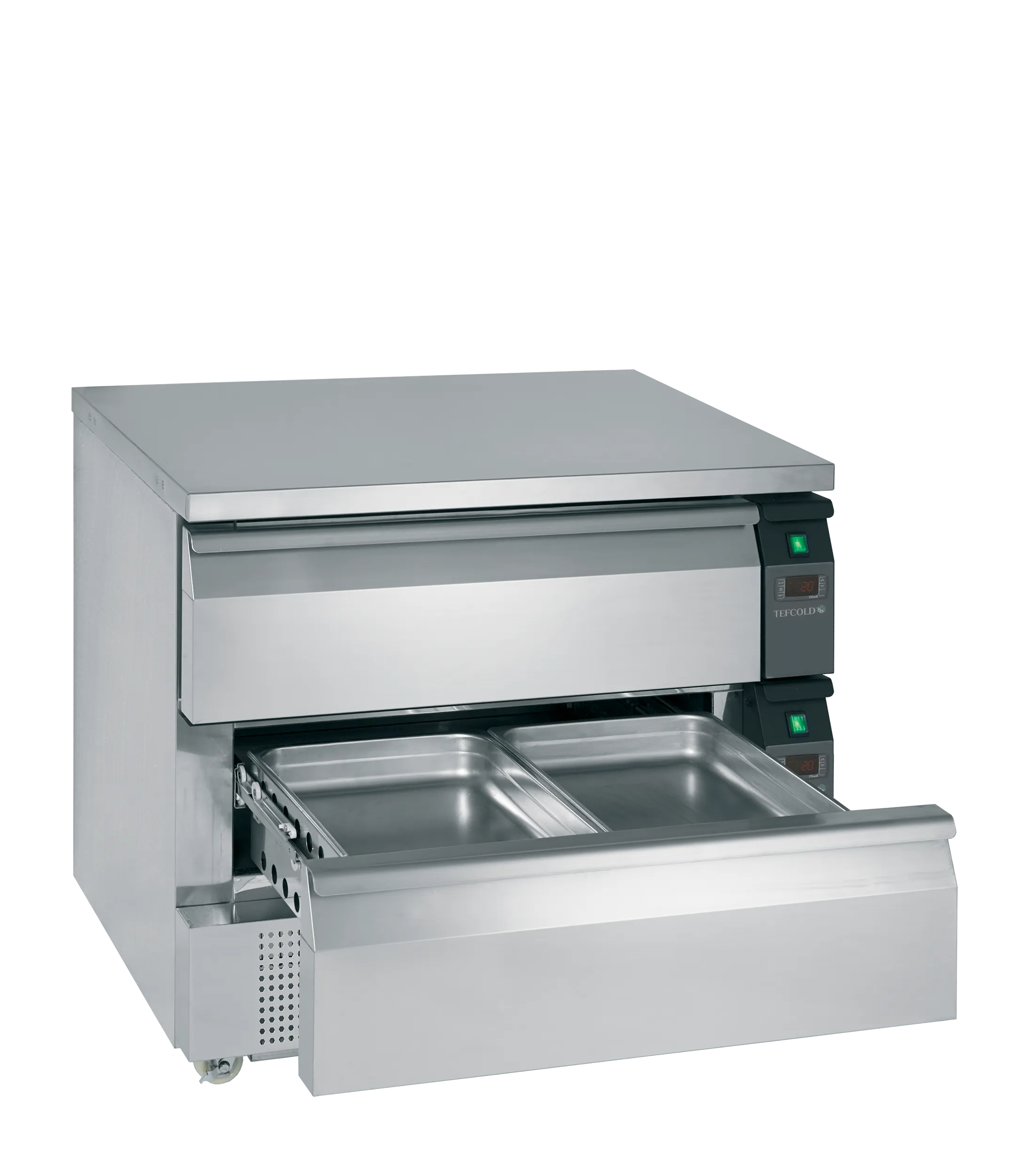 Grill Refrigerator-Freezer Unit with 2 GN 2/1 Drawers, UD2-22, Tefcold - 3