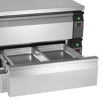 Grill Refrigerator-Freezer Unit with 2 GN 2/1 Drawers, UD2-22, Tefcold