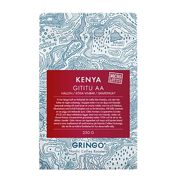 Gringo Nordic - Gititu AA - Kenya - Mellanrostade hela kaffebönor - 250g