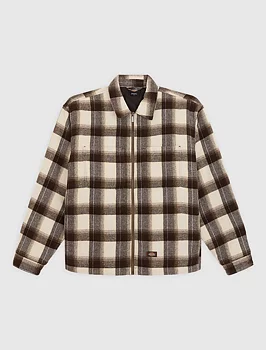 Fodrad flanell shacket