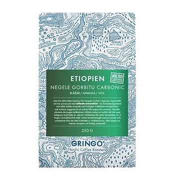 Gringo Nordic - Negele Gorbitu Carbonic - Etiopien - Mellanrostade hela kaffebönor - 250g