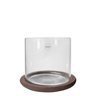 Glaslykta Terra small - brown