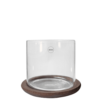 Glaslykta Terra small - brown