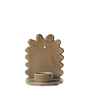 Flowery Wall Candle small - beige