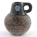 Ingrid Atterberg (1960s) Brown/White Swelling Vase with Handle 8 cm #4330-783