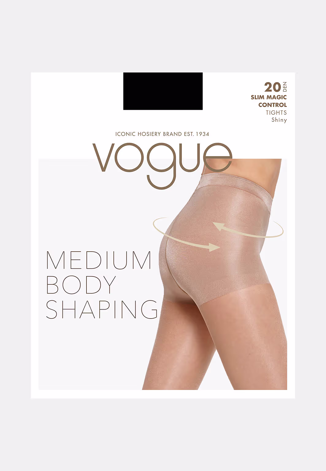 VOGUE control top 20 denier strumpbyxa-svart