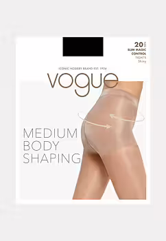 VOGUE control top 20 denier strumpbyxa-svart