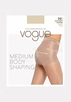 VOGUE control top 20 denier strumpbyxa-latte