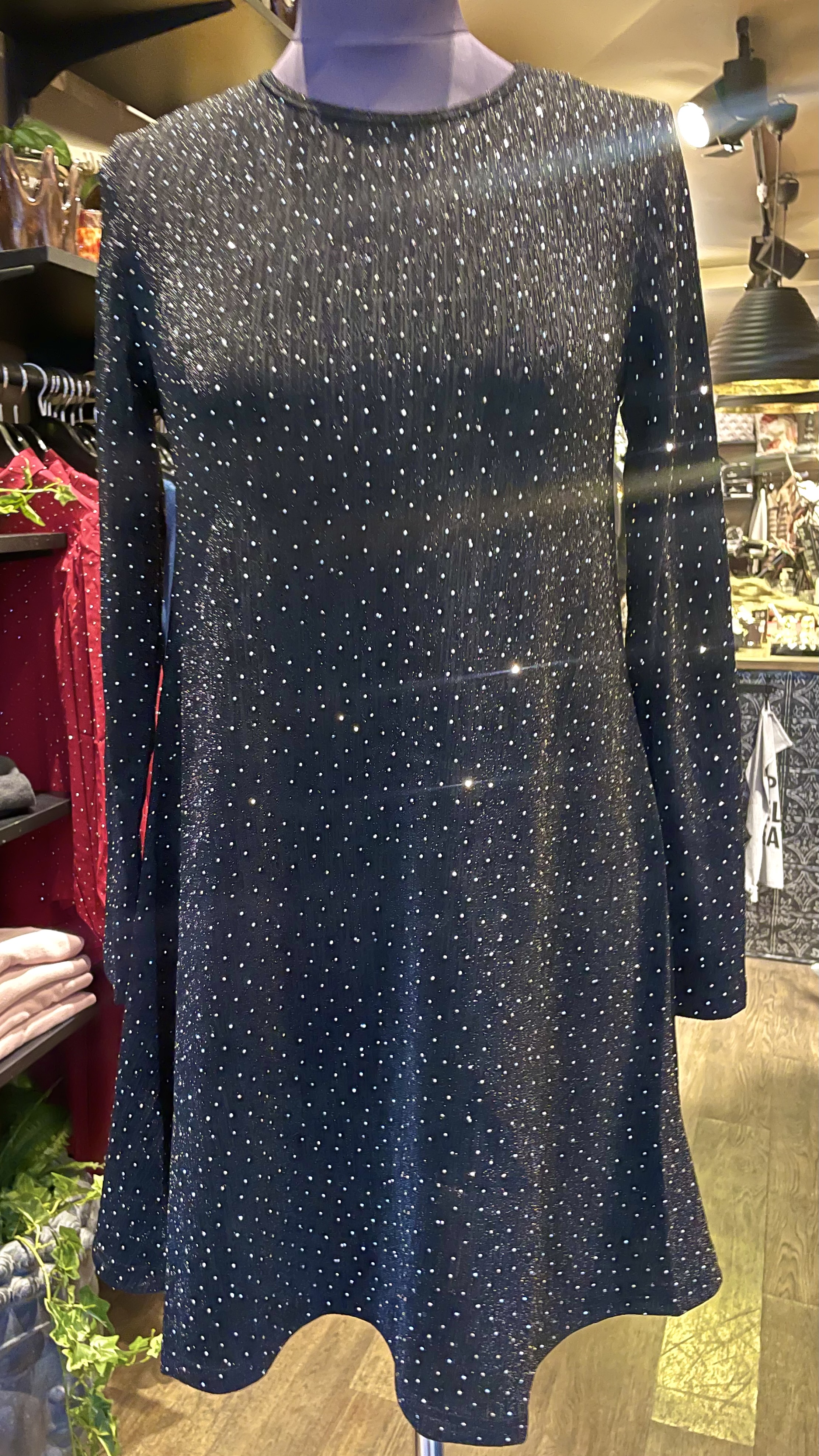 Belinda sparkling dress - black - 4