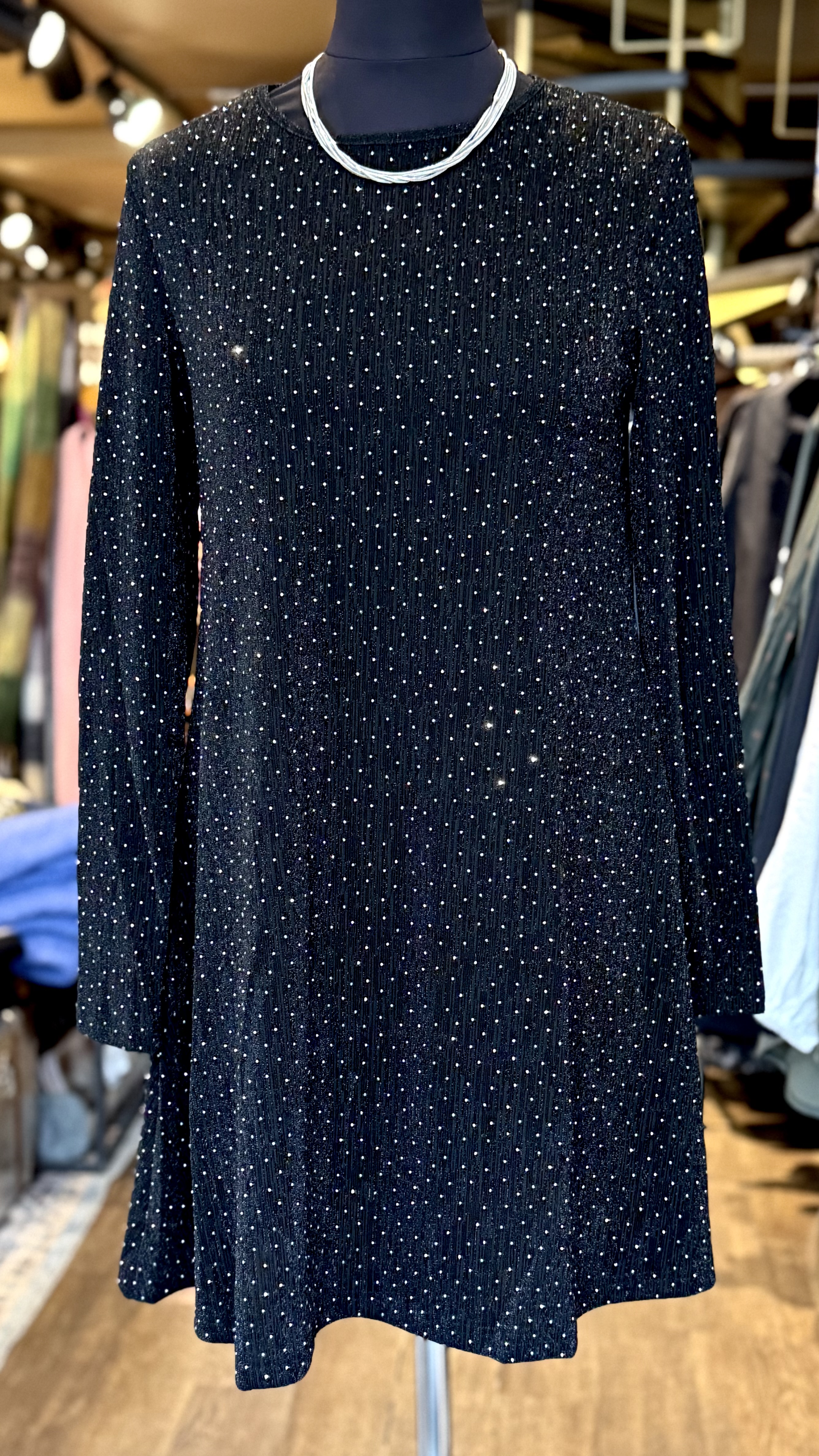 Belinda sparkling dress - black - 2