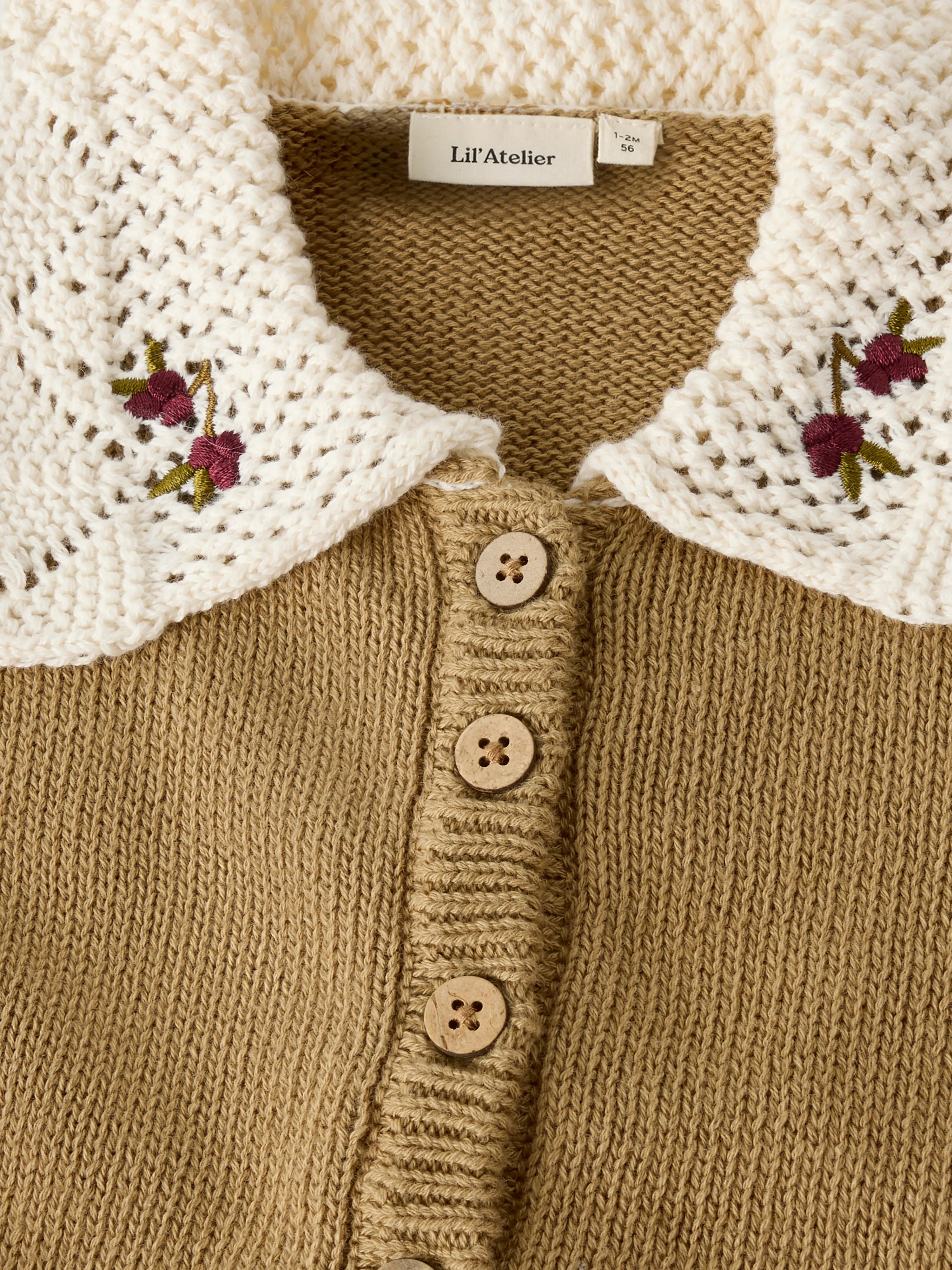 NBFROBA LS KNIT CARD LIL Kelp - 4