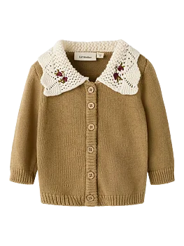 NBFROBA LS KNIT CARD LIL Kelp
