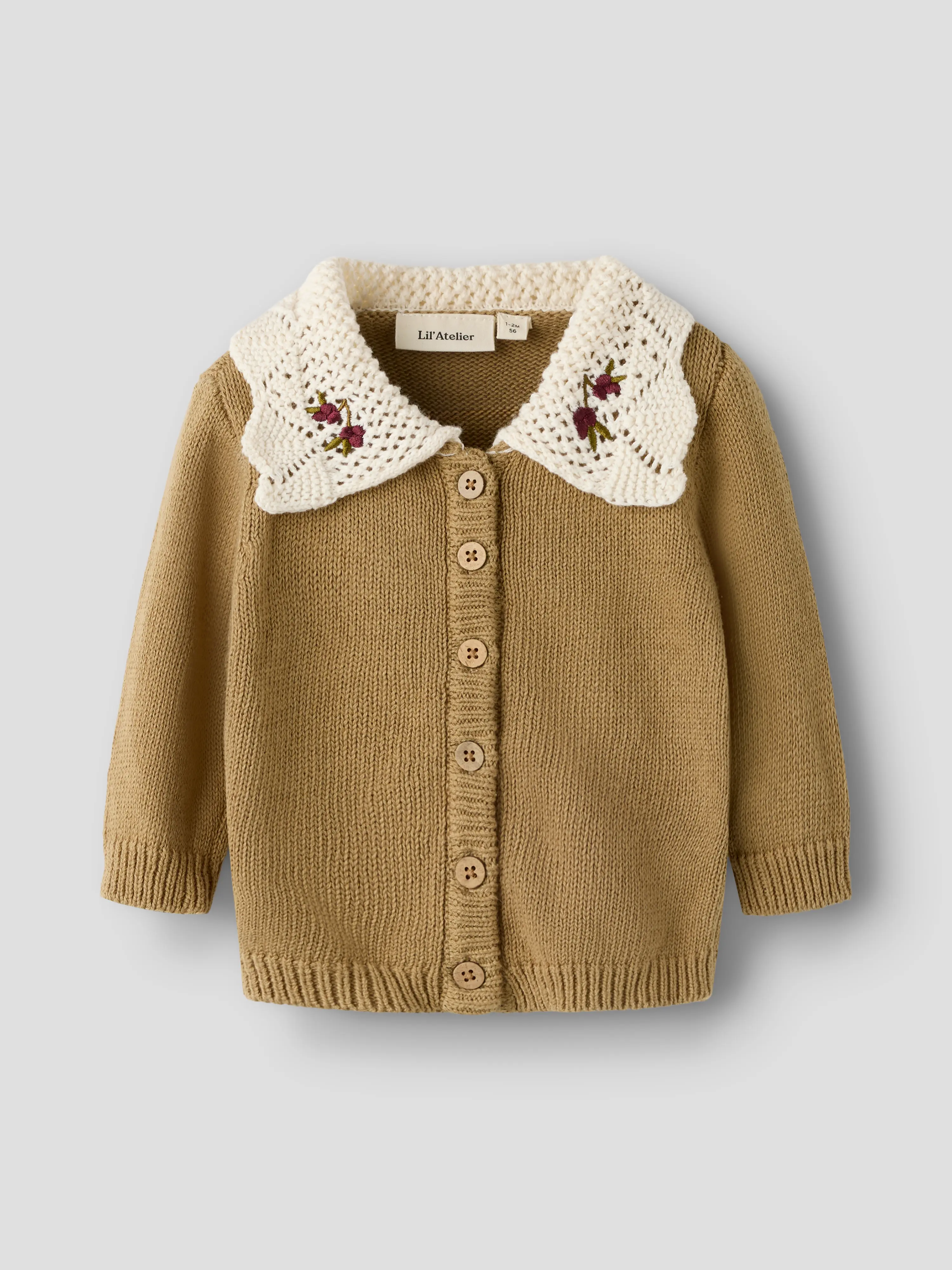 NBFROBA LS KNIT CARD LIL Kelp - 2