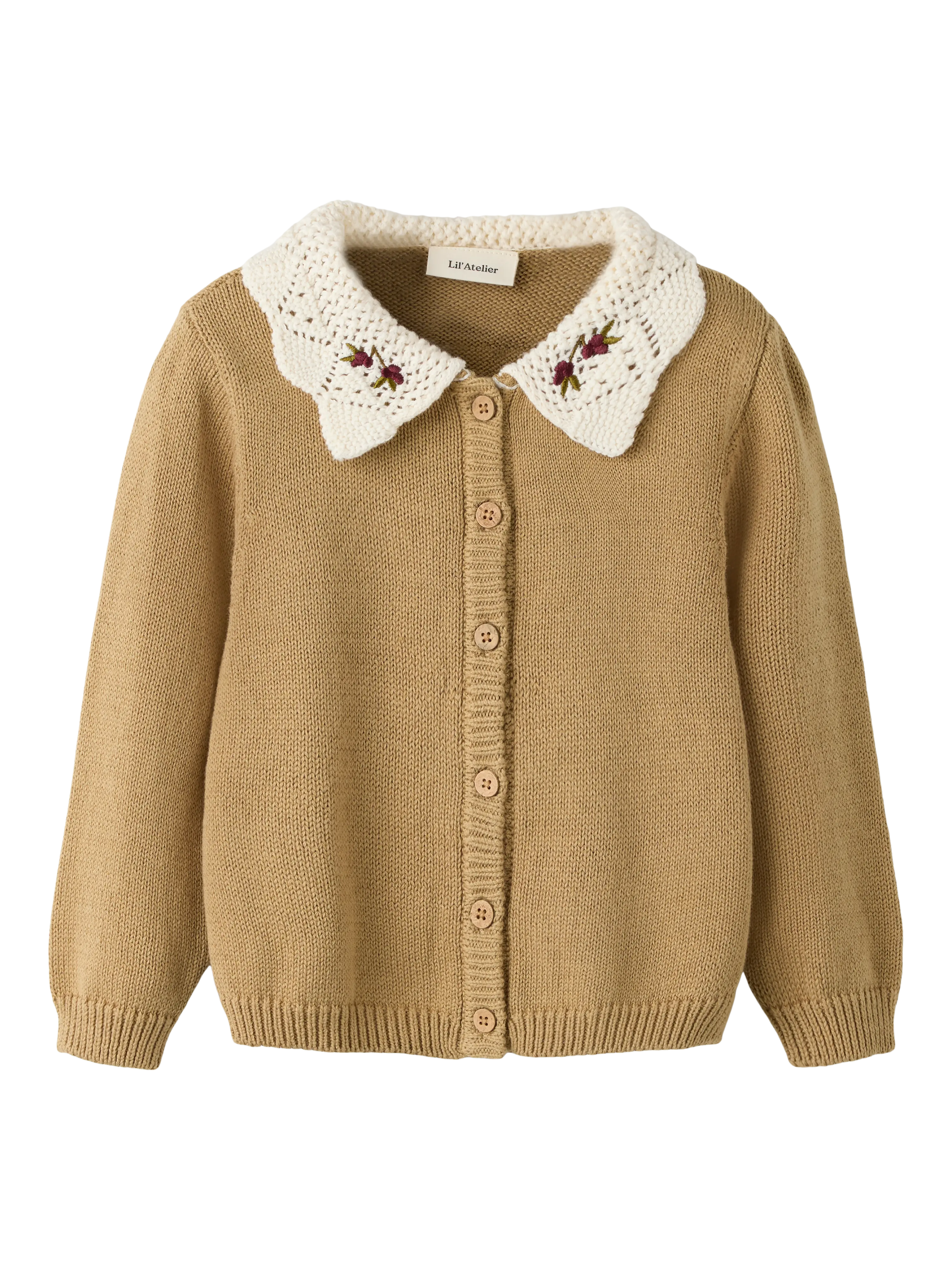 NMFROBA LS KNIT CARD LIL Kelp