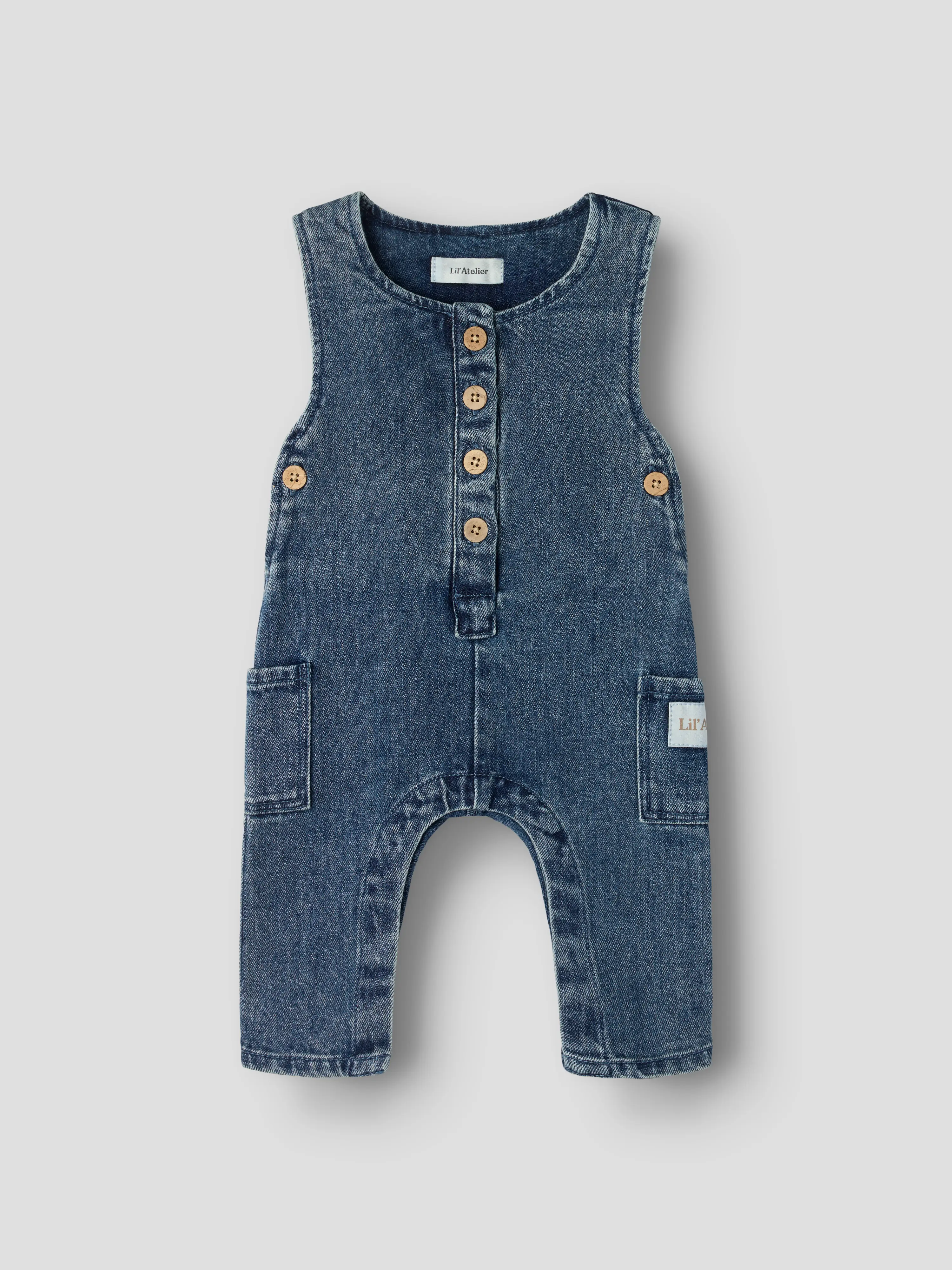 NBMROB LOOSE DNM OVERALL 6288-SE LIL Dark Blue Denim - 2