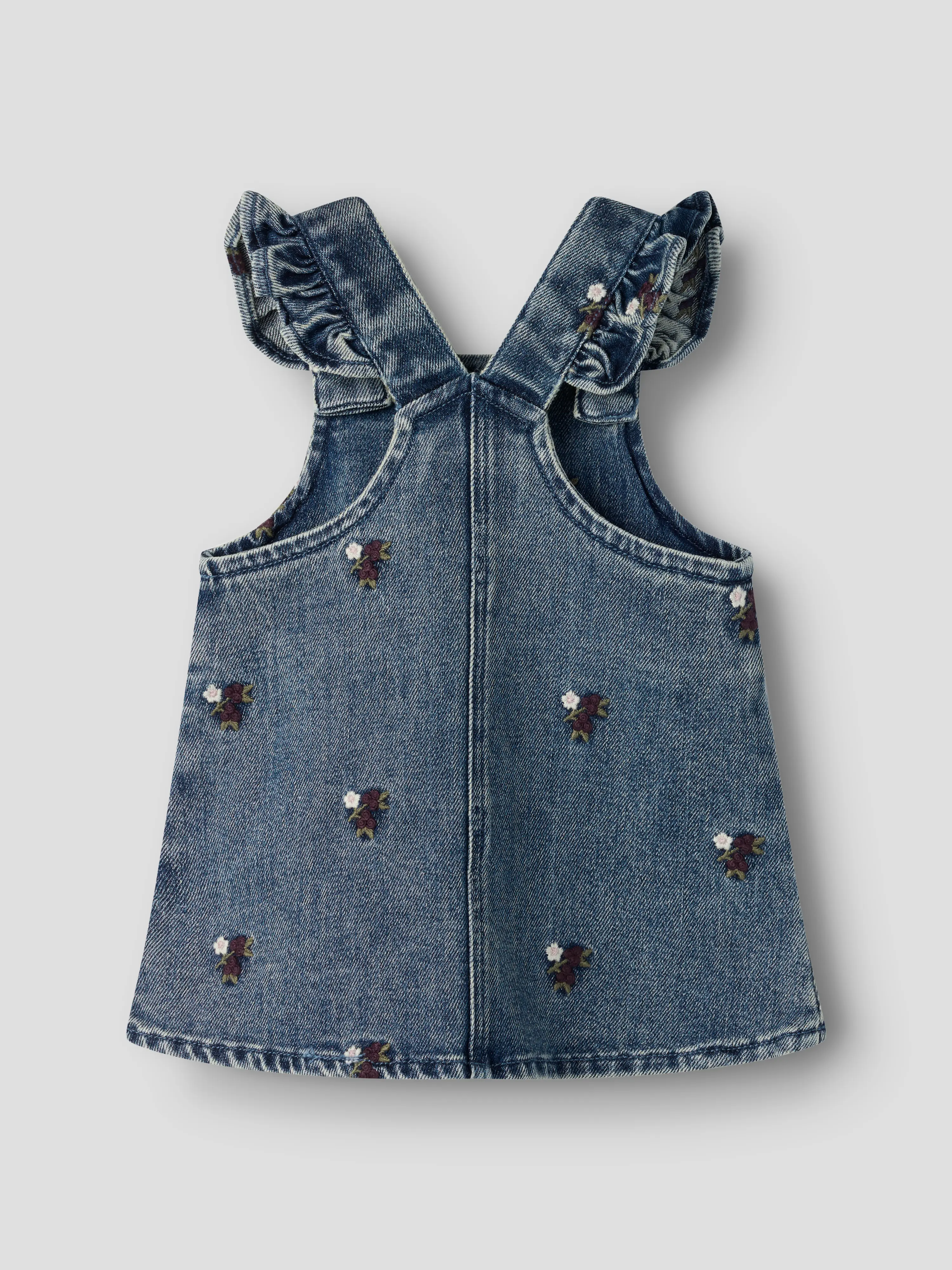 NBFROBERTA DNM SKIRTALL 6288-SE LIL Dark Blue Denim FLOWER EMB - 3