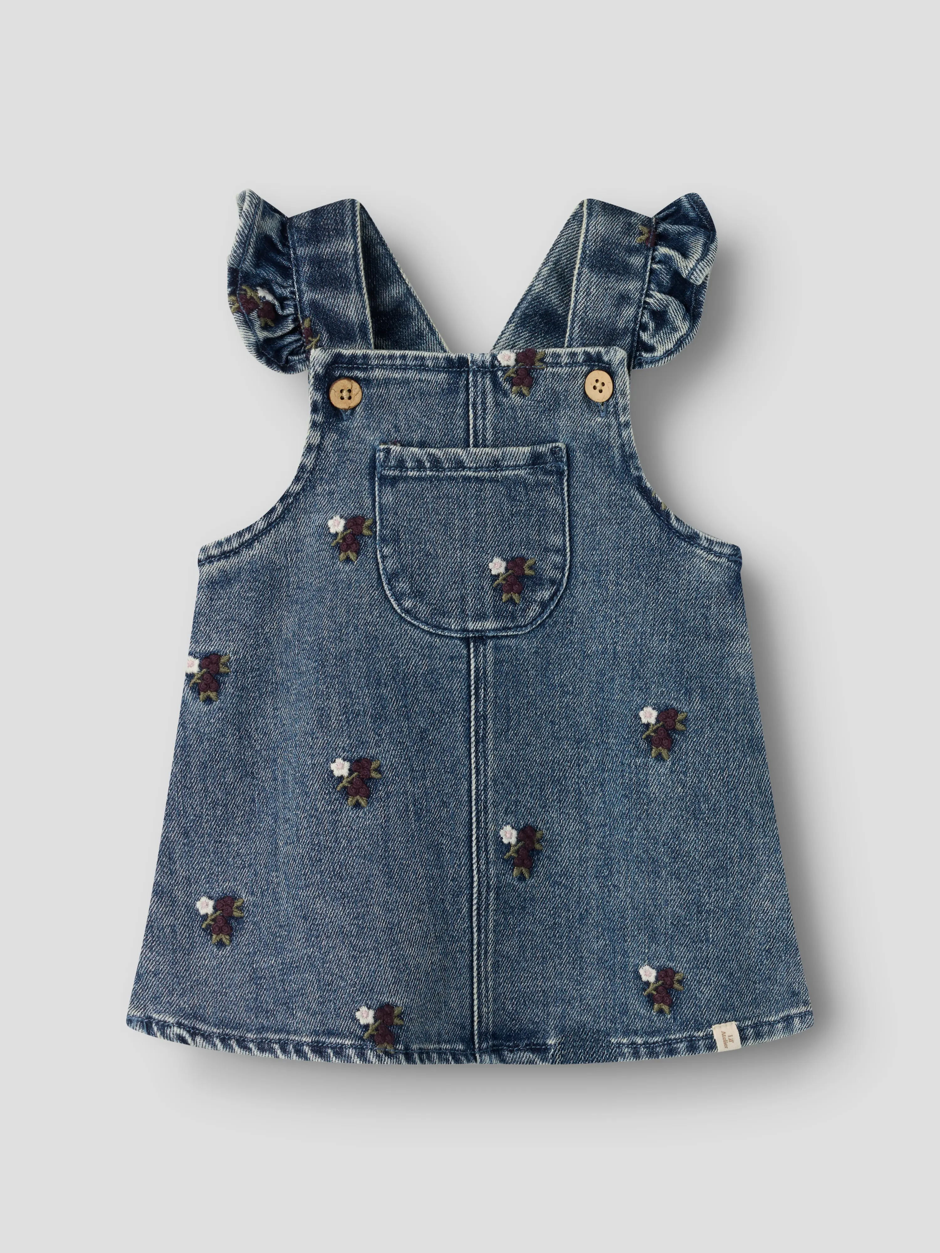 NBFROBERTA DNM SKIRTALL 6288-SE LIL Dark Blue Denim FLOWER EMB - 2