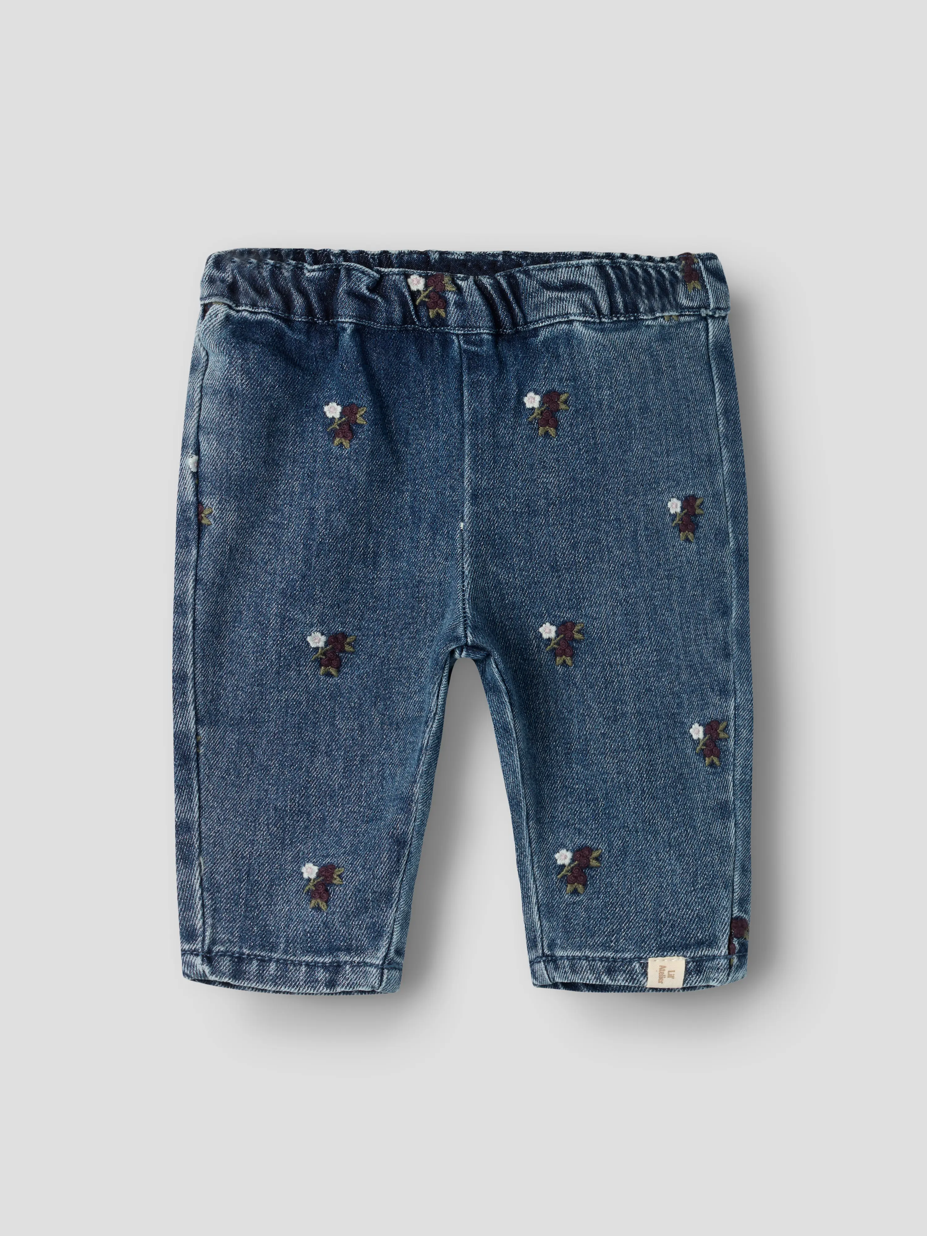 NBFROBERTA LOOSE DNM JEANS 6288-SE LIL Dark Blue Denim FLOWER EMB - 2