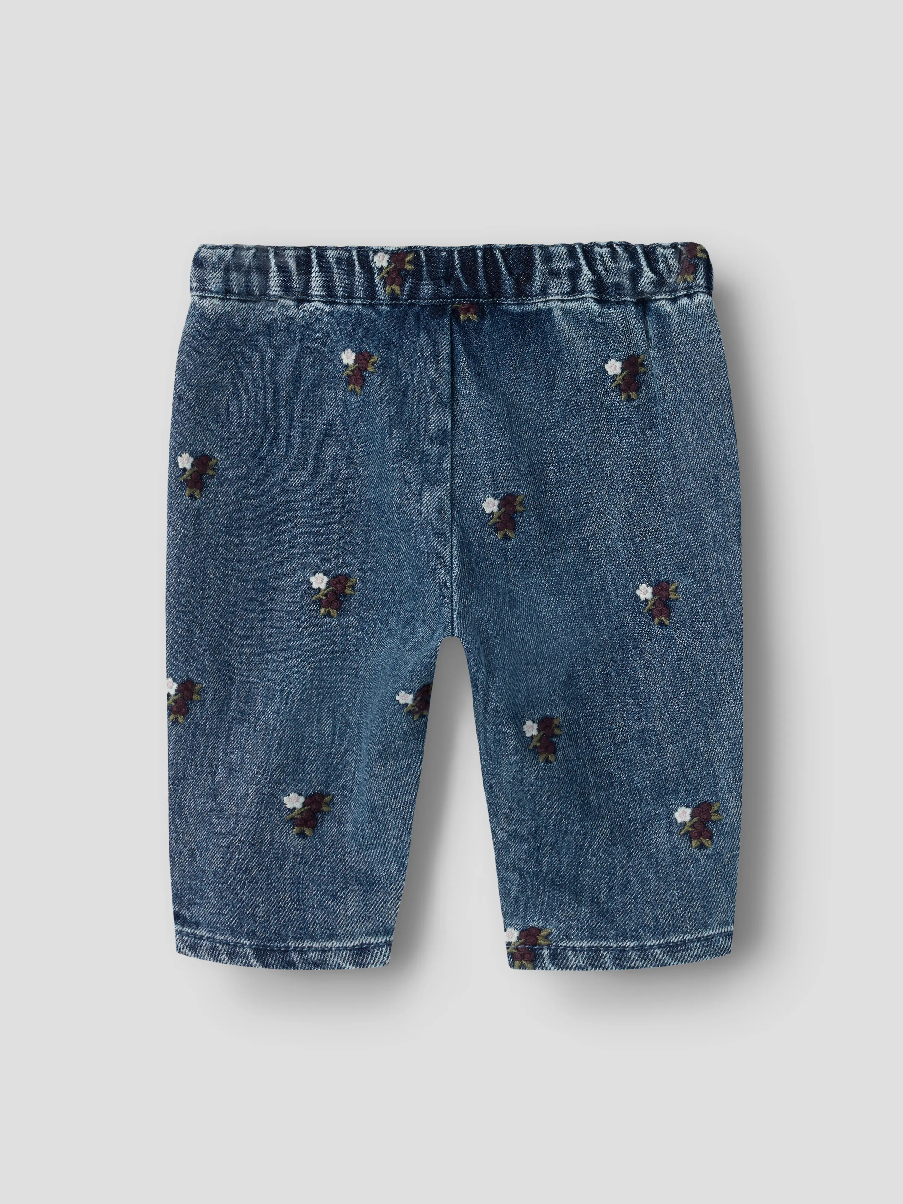 NBFROBERTA LOOSE DNM JEANS 6288-SE LIL Dark Blue Denim FLOWER EMB - 3