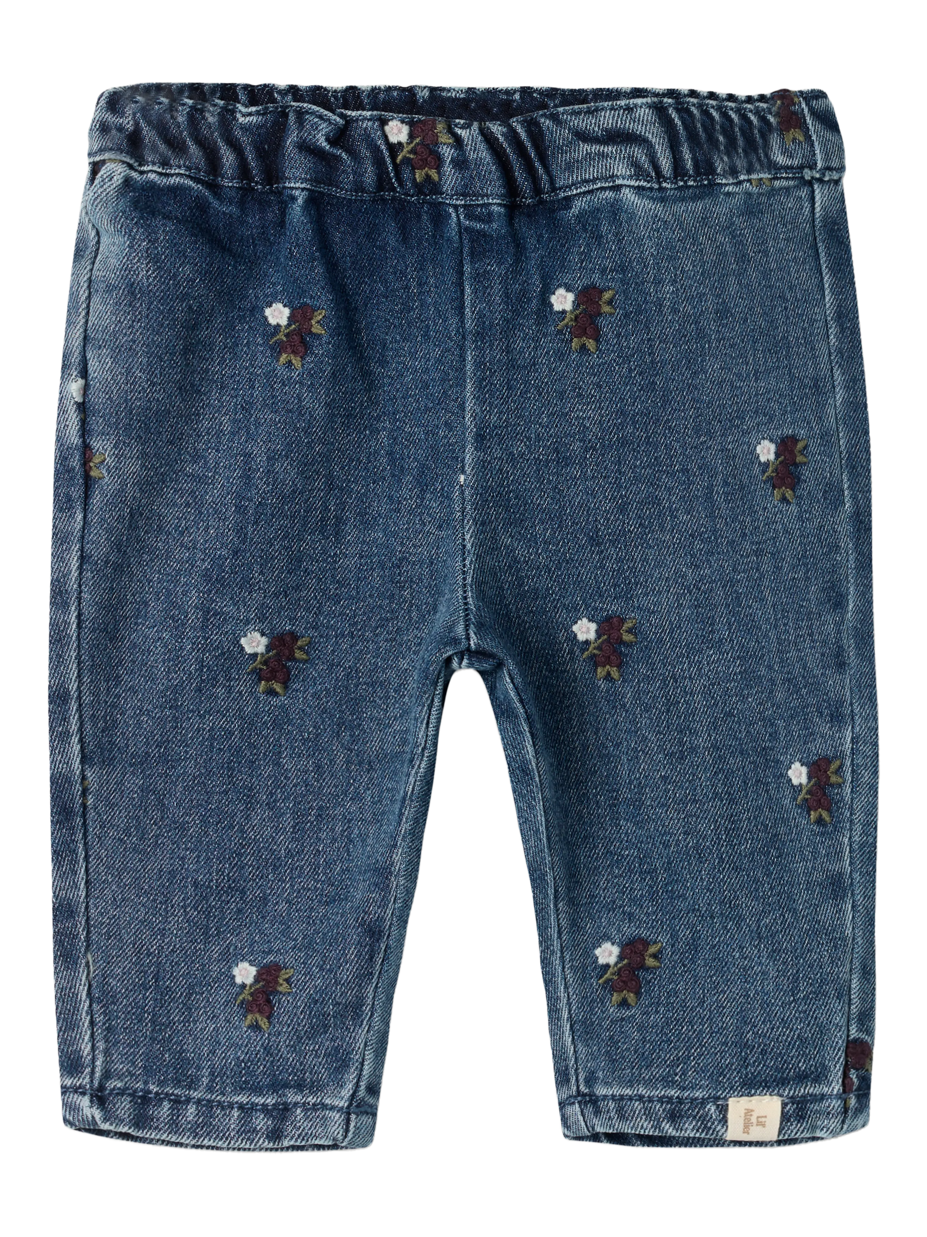 NBFROBERTA LOOSE DNM JEANS 6288-SE LIL Dark Blue Denim FLOWER EMB