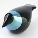 Oiva Toikka (1982) Crow (Varis) Glass Bird 25/11 cm (2)