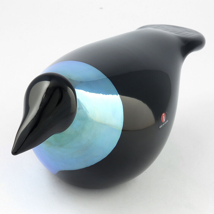 Oiva Toikka (1982) Crow (Varis) Glass Bird 25/11 cm (2)