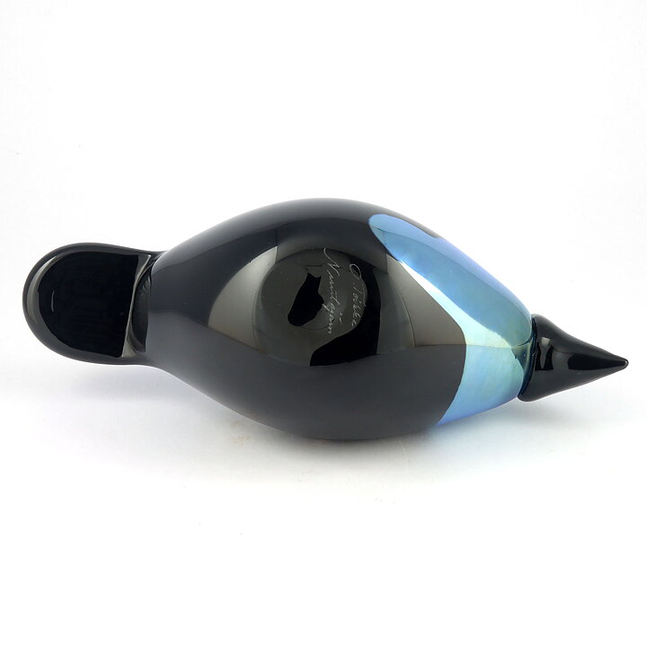 Oiva Toikka (1982) Crow (Varis) Glass Bird 25/11 cm (2)