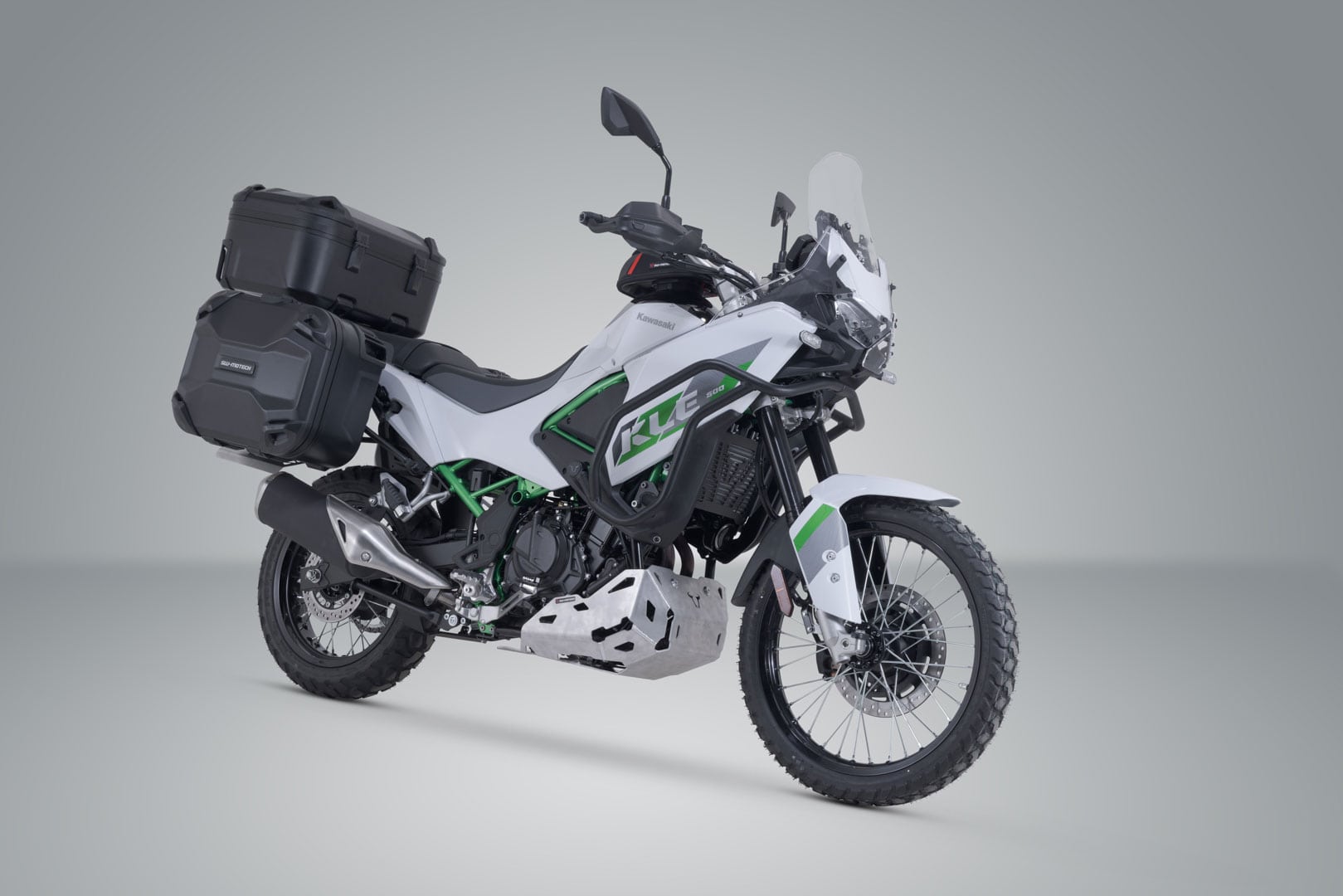 Adventure set DUSC with top case XL Black. Kawasaki KLE500 / KLE500 SE (26-). - 2