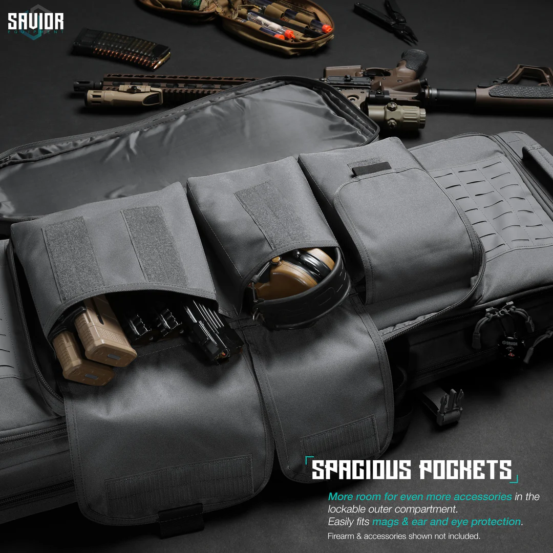 Savior Equipment Specialist 46" Double Rifle Case - SW Gray 5
