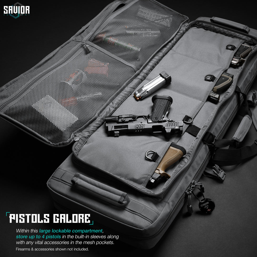 Savior Equipment Specialist 46" Double Rifle Case - SW Gray 4