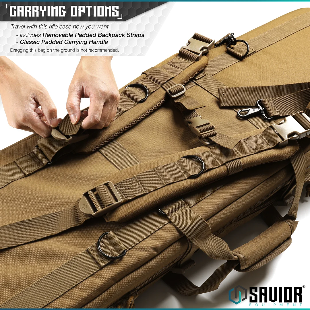 Savior Equipment American Classic 36" Double Rifle Bag - FDE - 6