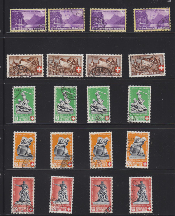 Samling Schweiz 1862-1960-tal - 9