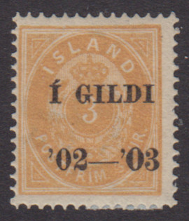 IS F 38, Í GILDI 3 aur *