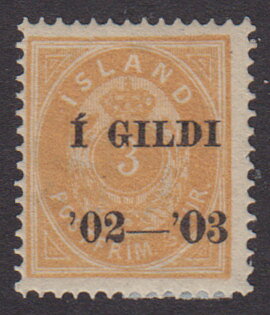 IS F 38, Í GILDI 3 aur *
