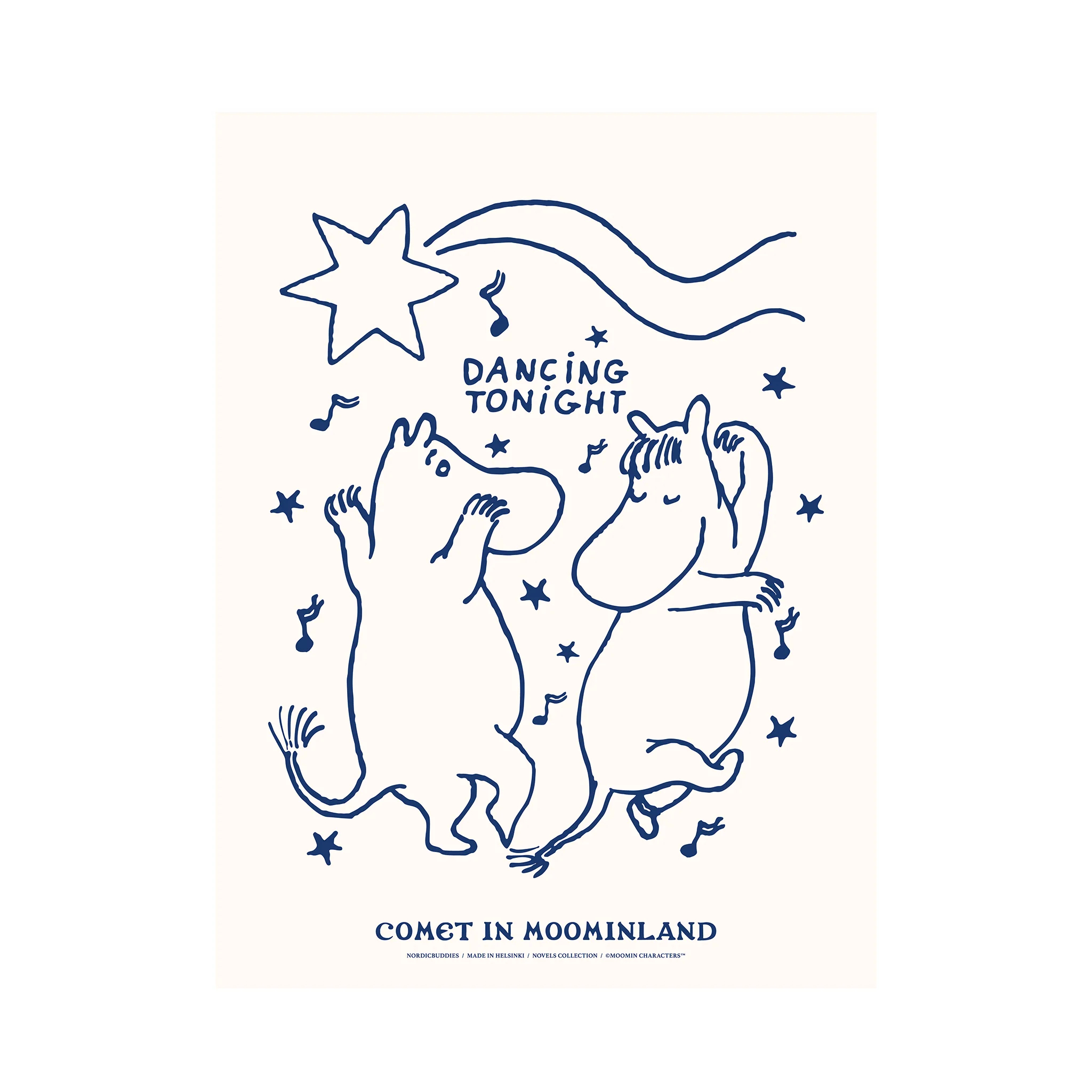 Mumin Affisch 30x40 cm - Novels Dancing