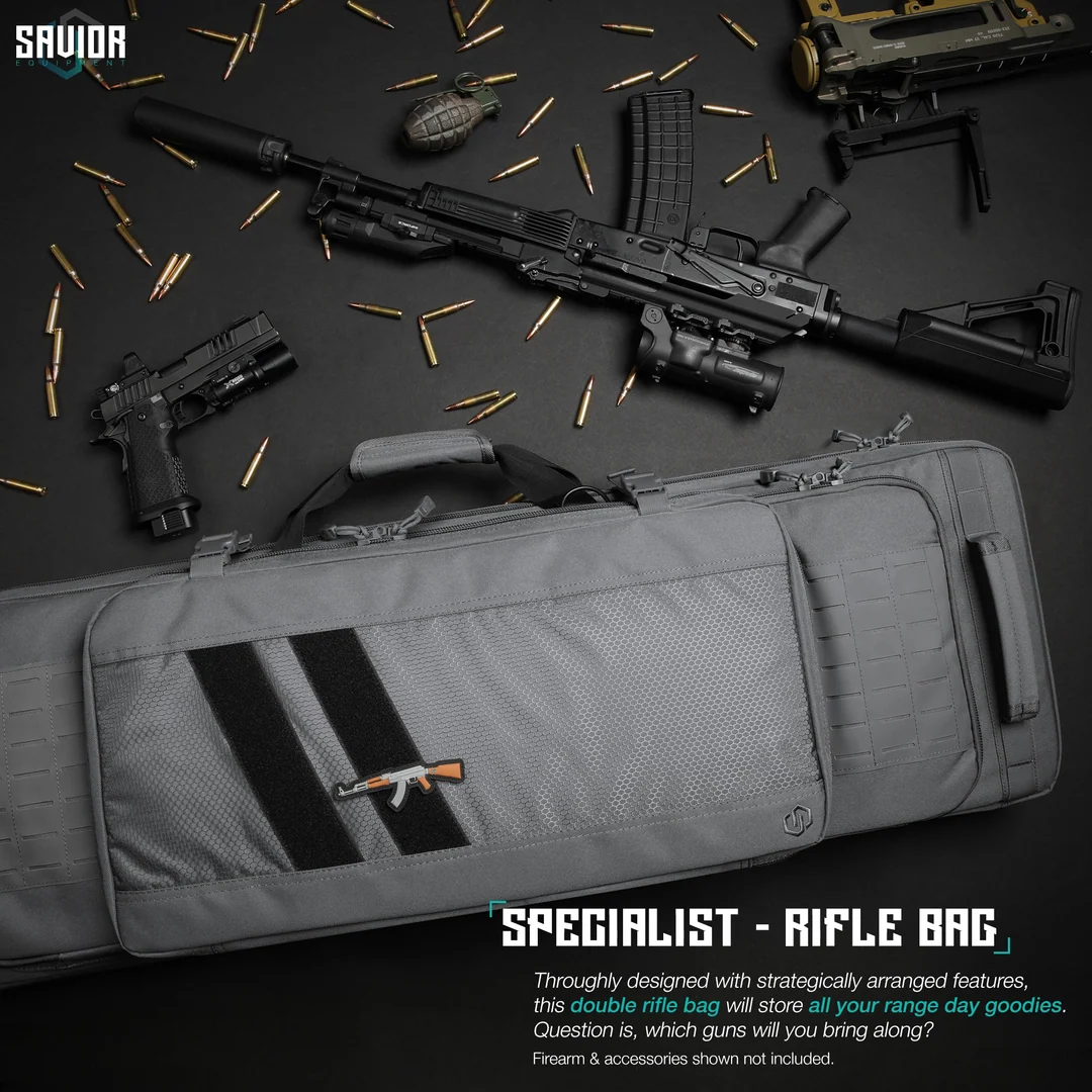 Savior Equipment Specialist 42" Double Rifle Case - SW Gray 2
