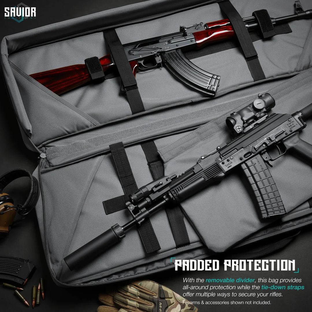 Savior Equipment Specialist 42" Double Rifle Case - SW Gray 3