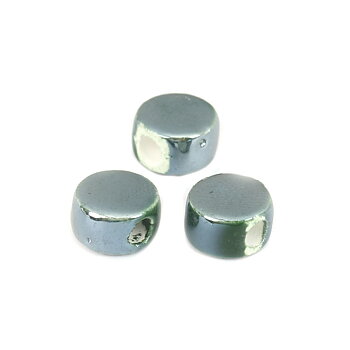 Keramikpärla, Rund, 9mm Mörkgrön